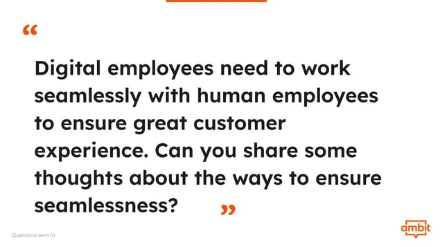 Can you share some thoughts about the ways to ensure seamlessness