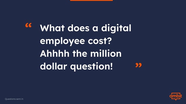 What does a digital employee cost